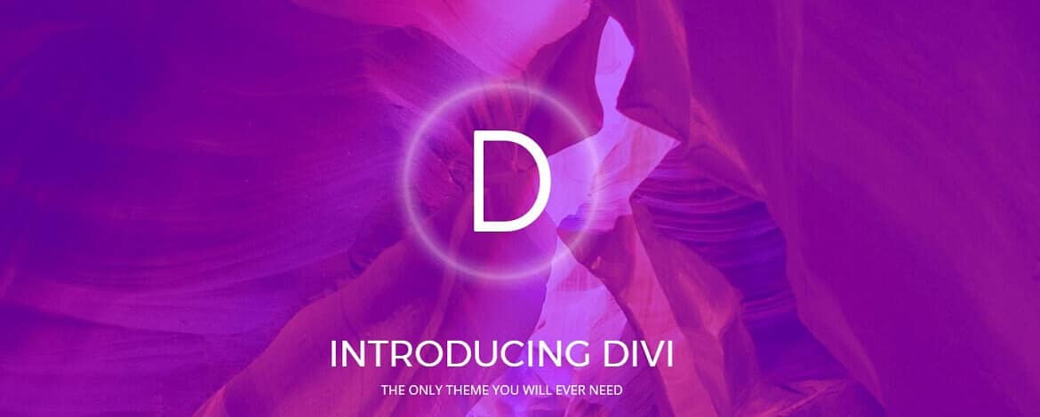 Free Divi Theme by Elegant Themes - the only theme you will ever need